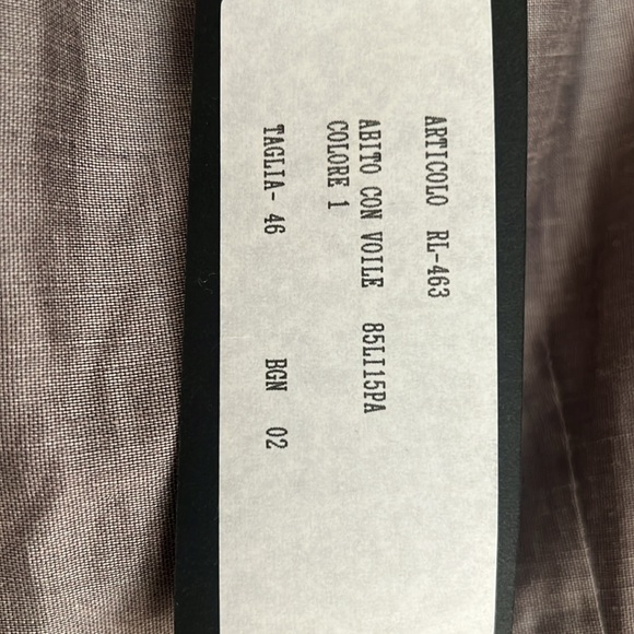 Grey linen made in Italy sheath dress. - Picture 3 of 8